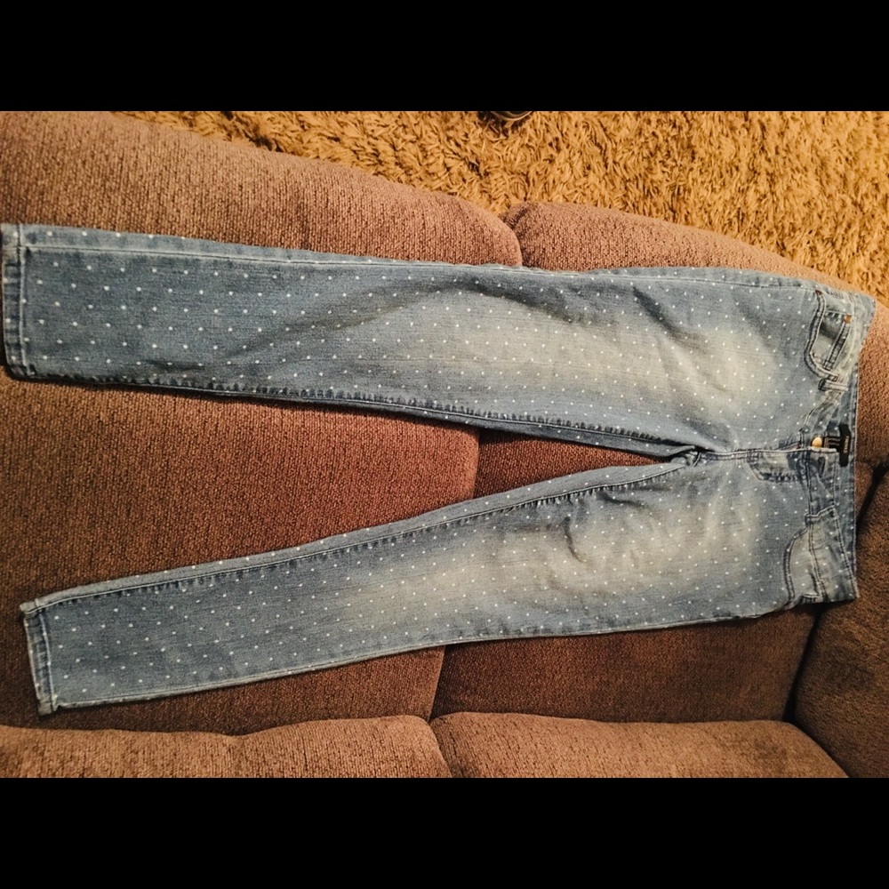Polka dot jeans